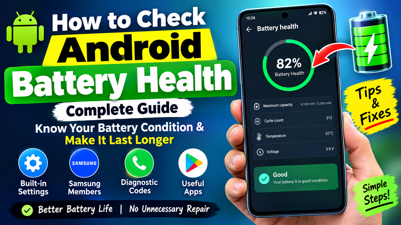 How to Check Battery Health on Android Phones Complete Guide how to check android battery health